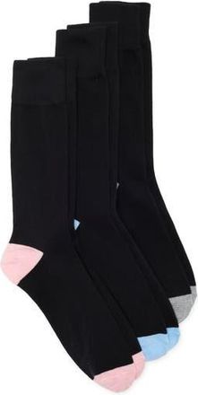 Ted Baker Assorted 3-Pack Crew Socks in Black at Nordstrom Rack