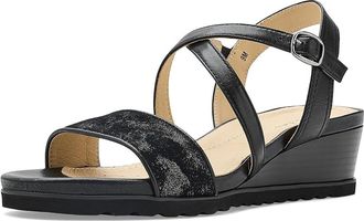 David Tate Koda Womens Wedge Shoes Black : 10.5 WW (EE), Leather/Suede