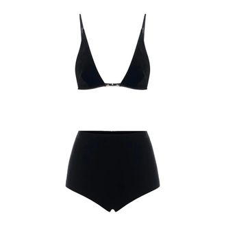 Elisabetta Franchi Triangle Bh en Short Set - Dames - Ondergoed - Zwart - Maat: XS