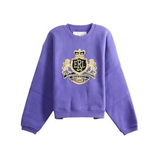 ERL Erl, Heren, Sweatshirts & Hoodies, Paars, Maat: M Katoen