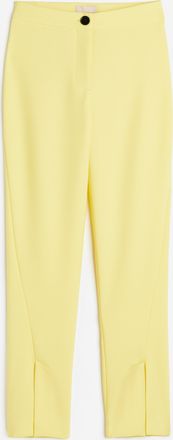 H&M Hose mit Beinschlitzen - Yellow