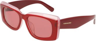 Ferragamo Womens Classic Logo 56Mm Sunglasses