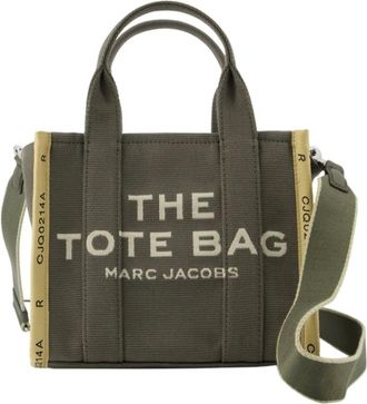 Marc Jacobs Green Cotton Tote Bag with Magnetic Clasp