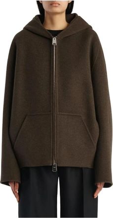 Khaite Dolem Jacket - Dames - Vesten met rits - Bruin - XS - Wol - Hoodies & sweatvesten
