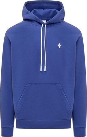 Marcelo Burlon Blue Solid Hood Sweatshirt