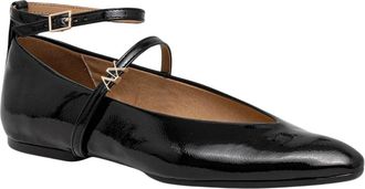 A|X Armani Exchange Schoenen, Dames, Zwart, 36 EU, Polyester, Puntige ballerinas met bandjes