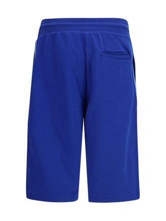 GCDS Side-Stripe Sporty Bermuda Shorts - Blue