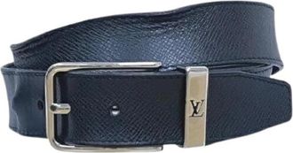 Louis Vuitton Pre-owned Belts, male, Black, Size: ONE SIZE Pre-owned Cinture Bonne Nouvelle Leather Belt