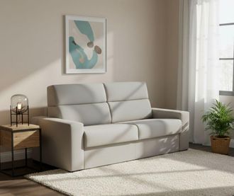 Dmora Dmora - Sof&aacute; Cama 2 Plazas Ecate, Sof&aacute; Convertible Para Sal&oacute;n, Acolchado, Desenfundable, Calidad 100% Made In Italy, 200x95 H100 Cm, Gris Claro