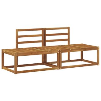 vidaXL Sof&aacute; De Esquina Exterior 2 Pieza Natural 182,5 X 63 X 73 Cm Vidaxl