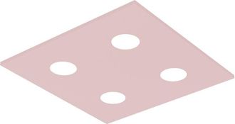 Lumicom Lumicom - River Square 4x Plaf&oacute;n Monocolor Mate