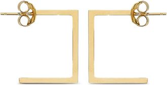 Elisabetta Franchi Orecchini squadrati - Oro