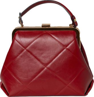 Persaman New York Quilted Satchel Top-Handle Bag in Red at Nordstrom Rack
