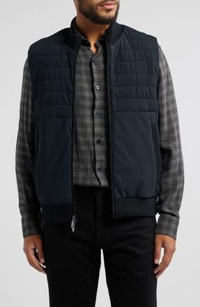 Robert Barakett Fremantle Quilted Corduroy Vest in Black at Nordstrom Rack, Size Small