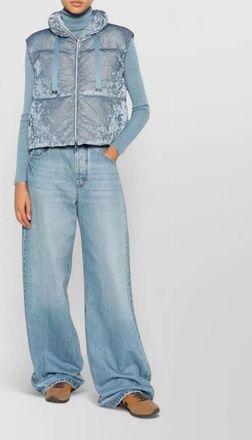 Herno down quilted sleeveless cape