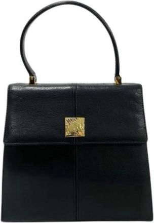 Saint Laurent Pre-owned Handbags, female, Black, Size: ONE SIZE Pre-owned Leather Handbag