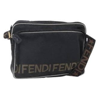 Fendi Pre-owned Nylon Cross Body Bag - Dames - Pre-owned - Zwart - Maat: ONE Size Nylon