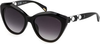 Police SPLL35 HEDRON 1 0700 Womens Sunglasses Black Size 55
