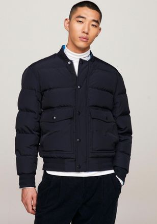 Tommy Hilfiger Wendejacke TOMMY HILFIGER ROCKIE REVERSIBLE DOWN BOMBER, Herren, Gr. XXL, blau (desert sky), Web, Obermaterial: 60% Nylon, 40% Polyamid. Wattierung: 7