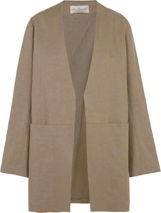 Cortana Mas- linnen nertsenjas- - Dames - Blazers - Bruin - L - Linnen - Jassen
