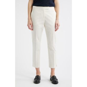 BOSS Tapria Stretch Cotton Crop Pants in Soft Cream at Nordstrom Rack, Size 18 (Similar To 14W)