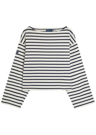 Polo Ralph Lauren Striped Cotton top - Navy - S (UK8-10 / S)