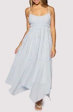 Lost + Wander Oasis Handkerchief Hem Maxi Dress in Light Blue at Nordstrom, Size X-Small