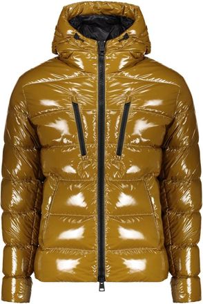 Herno Donsjack met capuchon - Heren - Gewatteerde jassen - Groen - M - Leer - Jassen
