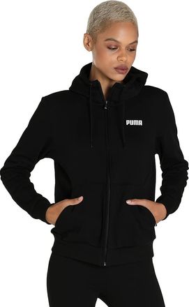 Puma Womens Essentials Full-Zip Hoodie Black XS