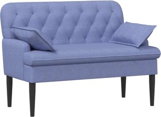 vidaXL Sof&aacute; Amoroso Con Botones Acolchados Azul Jeans 111 X 68 X 80 Cm Vidaxl