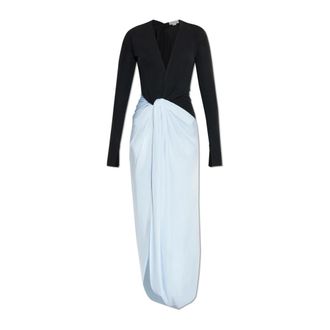 Victoria Beckham Dames, Jurken, Blauw, Maat: XS Viscose