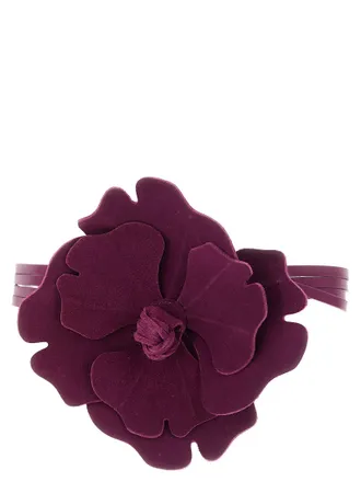 Pinko Flower Belt - Burgundy