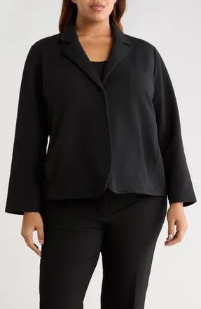 Eileen Fisher Textured Blazer in Black at Nordstrom Rack, Size 3 X