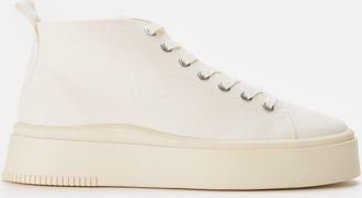Vagabond Womens Shoemakers Stacey Hi-Top Trainers in Cream Canvas - Size UK 7