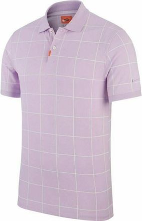 Nike Heren Geruit Dri-FIT Polo Shirt (Paars)