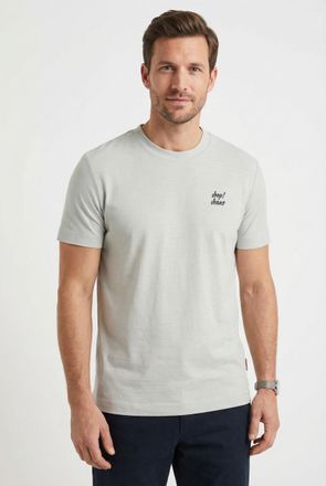 Joop T-Shirt JOOP JEANS Mauii, Herren, Gr. XXL, natural, Single Jersey, Obermaterial: 100% Baumwolle, unifarben, Rundhals, Shirts T-Shirt, grosser R&uuml;ckenpr