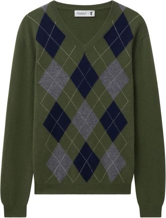 Pringle Of Scotland V-neck cashmere jumper - men - Cashmere - M - Green