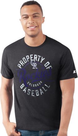 Starter Mens Starter Black Colorado Rockies Prime Time Property Of T-Shirt at Nordstrom, Size X-Large