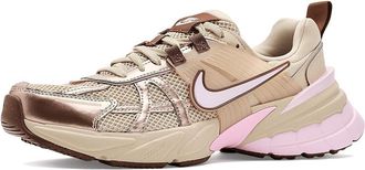 Nike V2K Run Womens Shoes Sanddrift/Pink Foam/Shimmer/Fauna Brown : 11.5 M, Textile