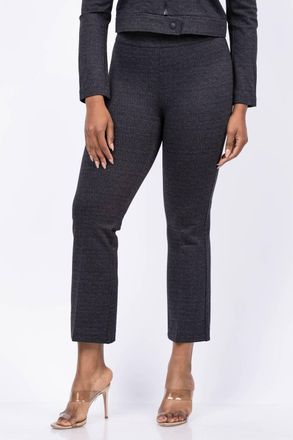 Elliott Lauren Pull On Tweed Pant In Grey