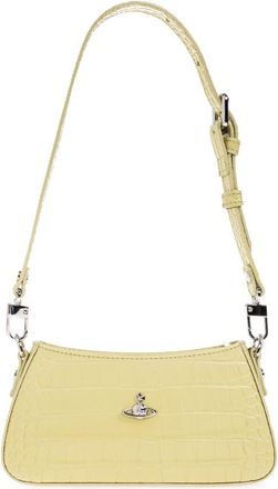 Vivienne Westwood Tasha Bag - Dames - Schoudertassen - Geel - ONE Size - Leer - Tassen