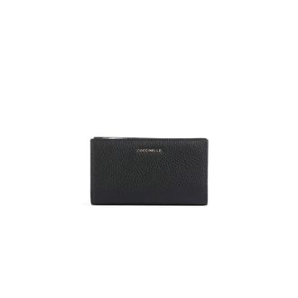 Coccinelle Wallets & Cardholders, female, Black, Size: ONE SIZE Metallic Soft Wallet