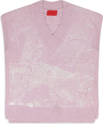 Who Decides War by Ev Bravado Pink Duality Gilet Vest