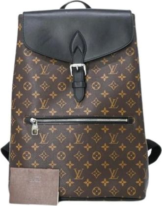 Louis Vuitton Pre-owned Backpacks, female, Brown, Size: ONE SIZE Pre-owned Vintage Canvas Backpack