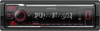JVC Kenwood Electronics KMM-BT408DAB Ricevitore multimediale per auto Nero 88 W Bluetooth