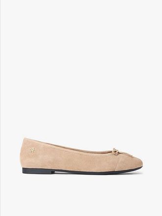 Tommy Hilfiger TH Monogram Suede Ballerinas