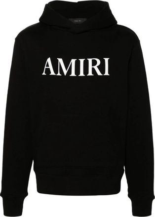 Amiri Zwarte Katoenen Logo Sweatshirt Hoodie - Heren - Hoodies - Zwart - M - Katoen - Hoodies & sweatvesten