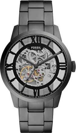 Fossil Townsman Automatic Bracelet Watch, 44mm in Gunmetal at Nordstrom