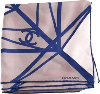 Chanel Pre-owned Carr&eacute; Zijden Sjaal - Dames - Vintage Accessoires - Beige - ONE Size - Vintage