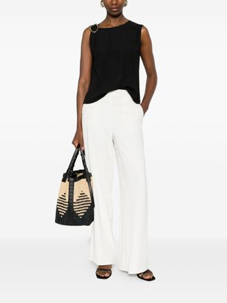 Pennyblack High-Waist Straight-Leg Trousers - White